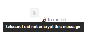 gmail not encrypted did not encrypt this message